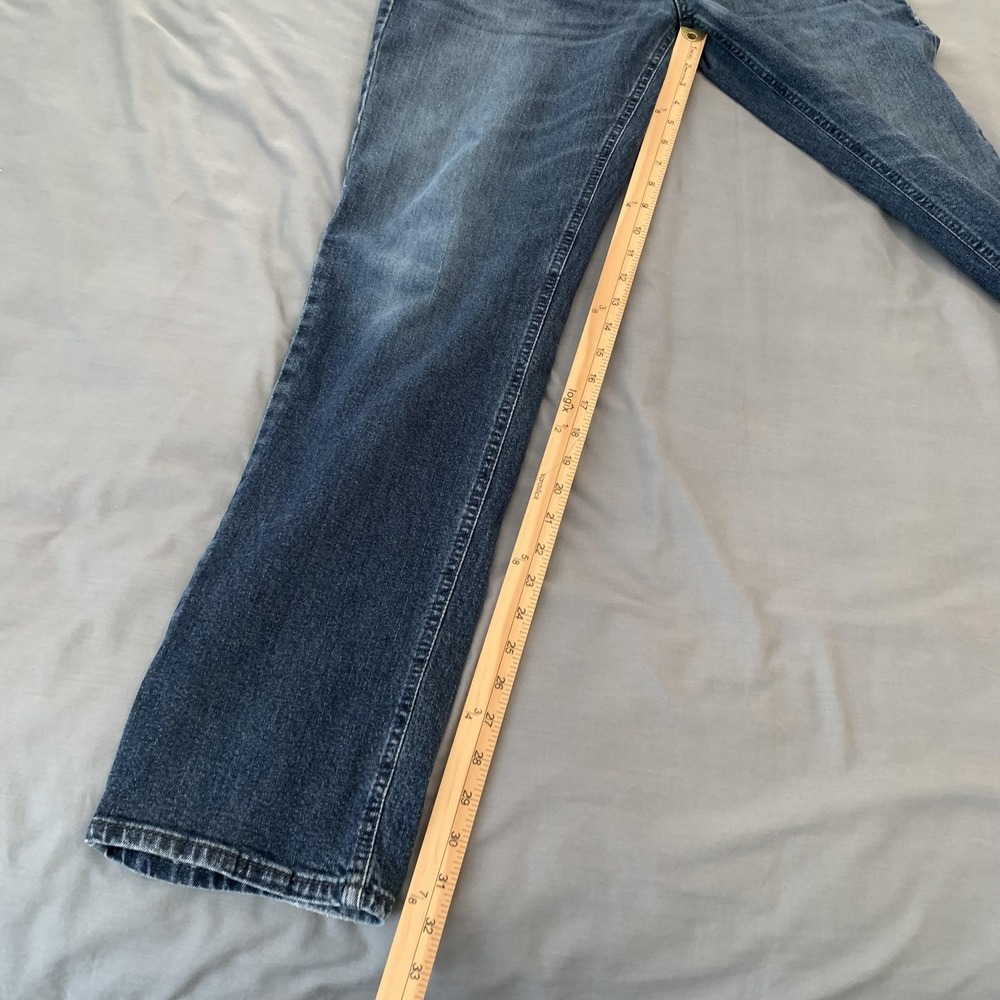 Signature Levi Strauss Athletic Jeans Mens 35x34 Blue Medium Wash Straight Denim - Picture 7 of 11